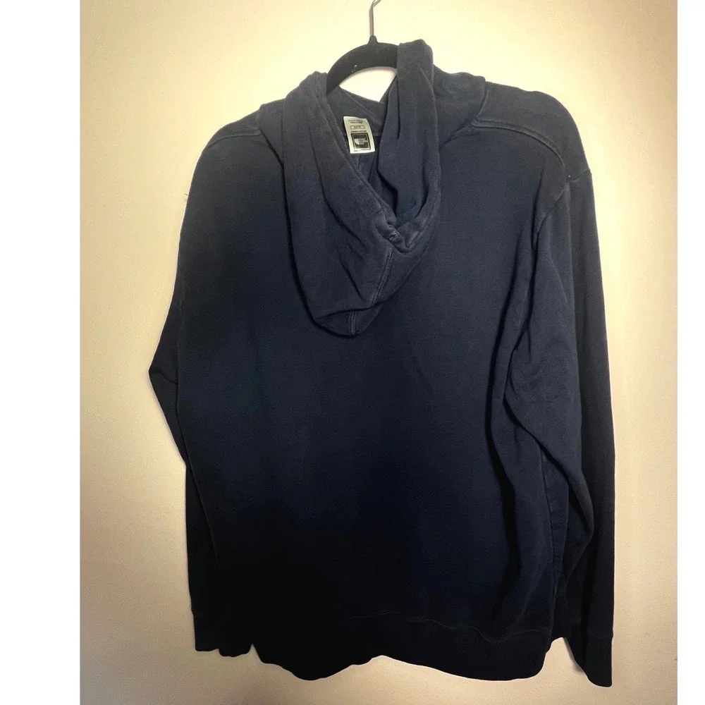 The North Face Navy Blue Hoodie Mens XLG Pullover Hooded Sweatshirt